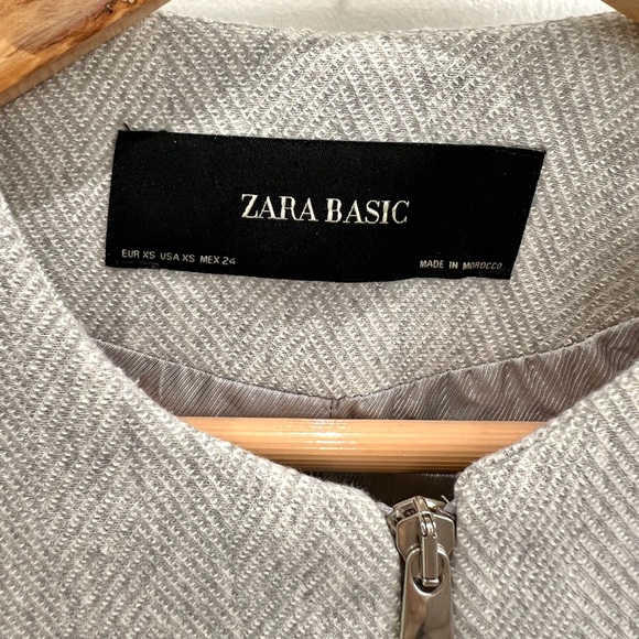 XS light grey Zara Basic jacket - Picture 5 of 6